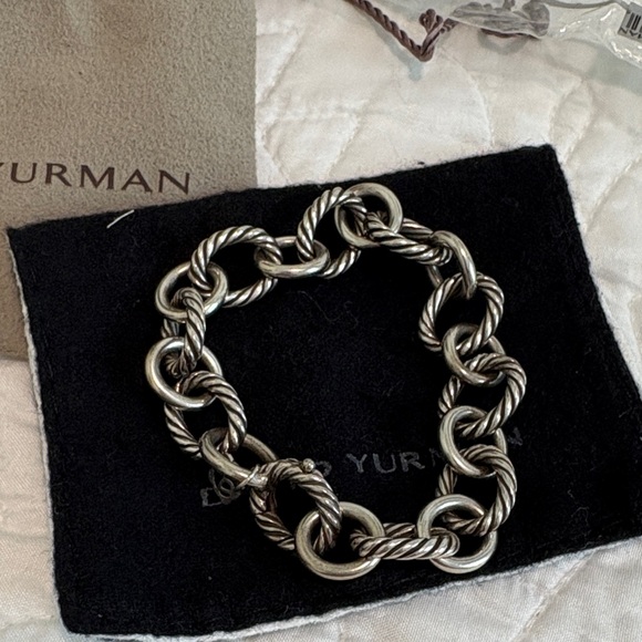 David Yurman Silver Chain Bracelet - Picture 1 of 8